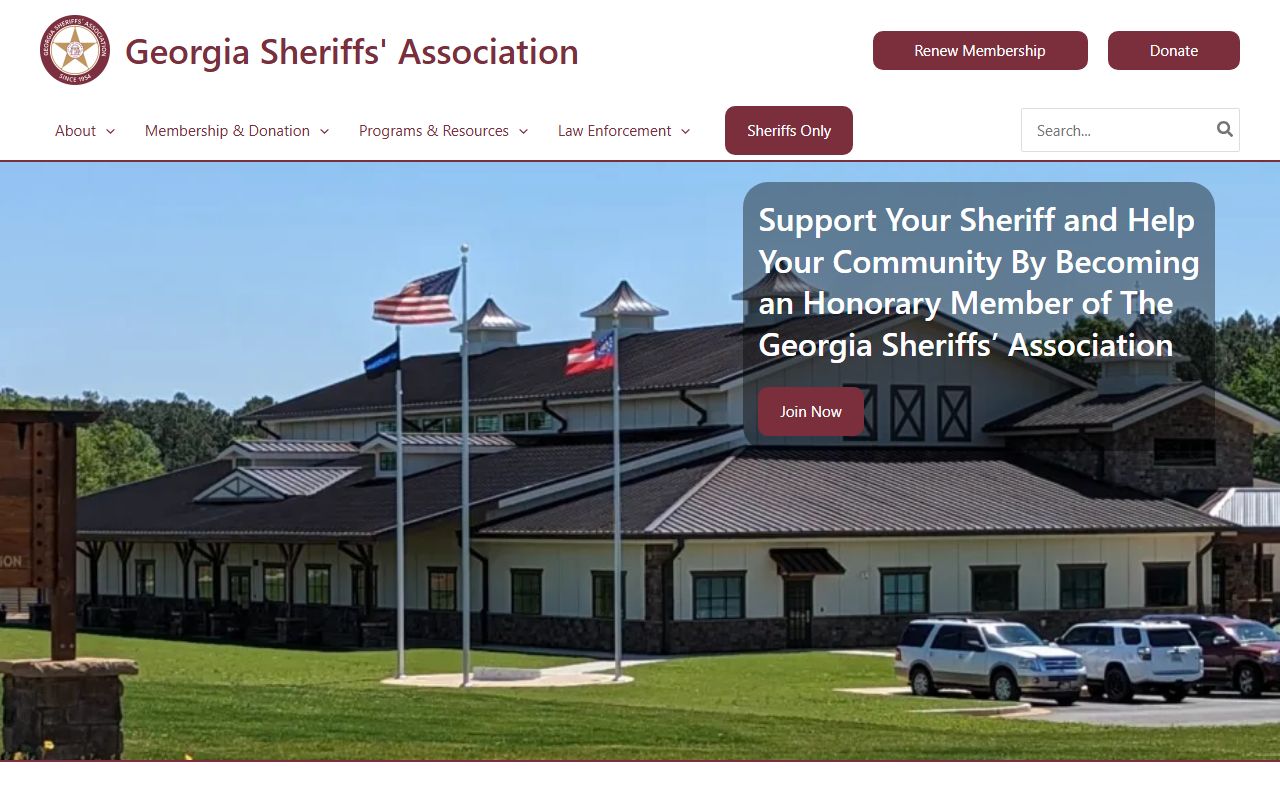 Georgia Sheriffs Association directory for police records searches